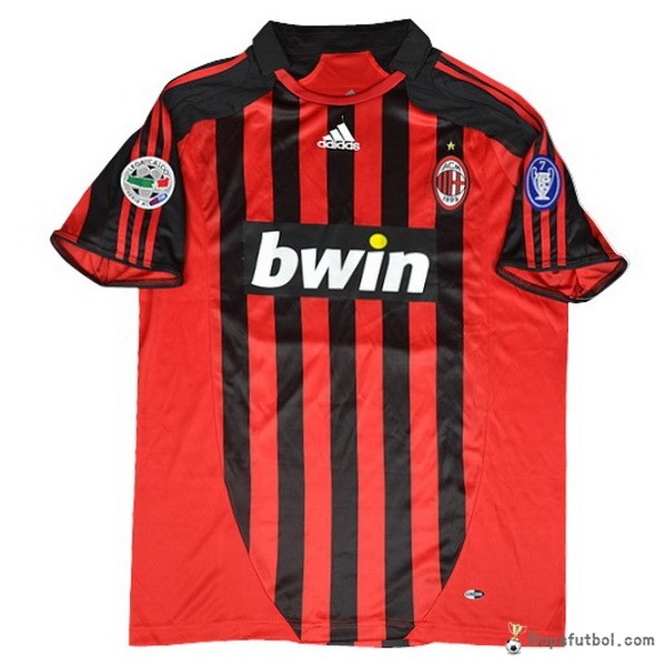 Camiseta AC Milan Replica Primera Ropa Retro 38899 Rojo